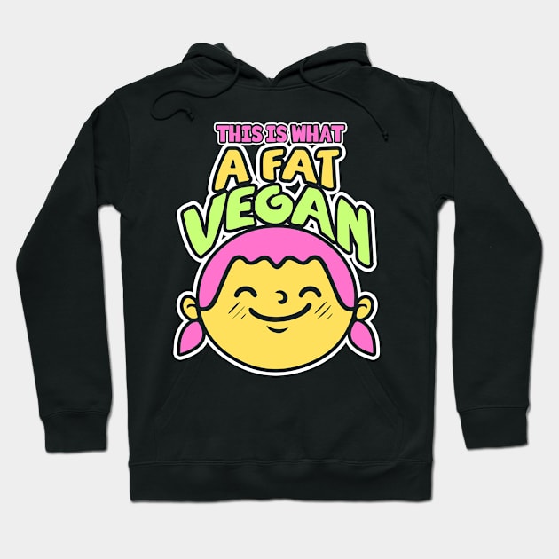 Funny Vegan Design Vegetarian Hoodie by Shiva121